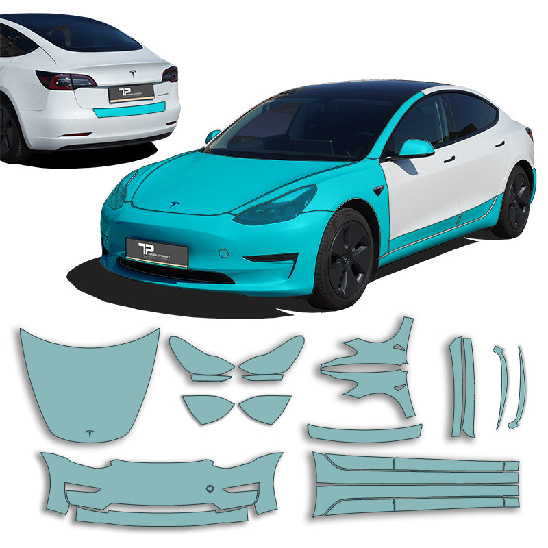 Model 3 Ultimate Kit – Grote lakbeschermingsfilmset PPF voor alle blootgestelde componenten