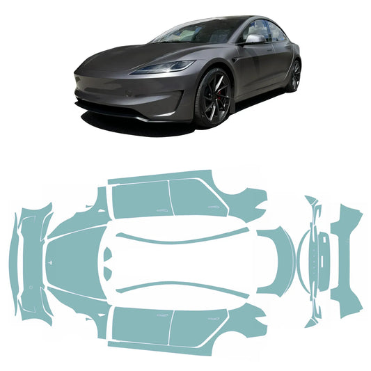 Model 3 "Highland" Performance Complete Lakbeschermingsfilmset PPF