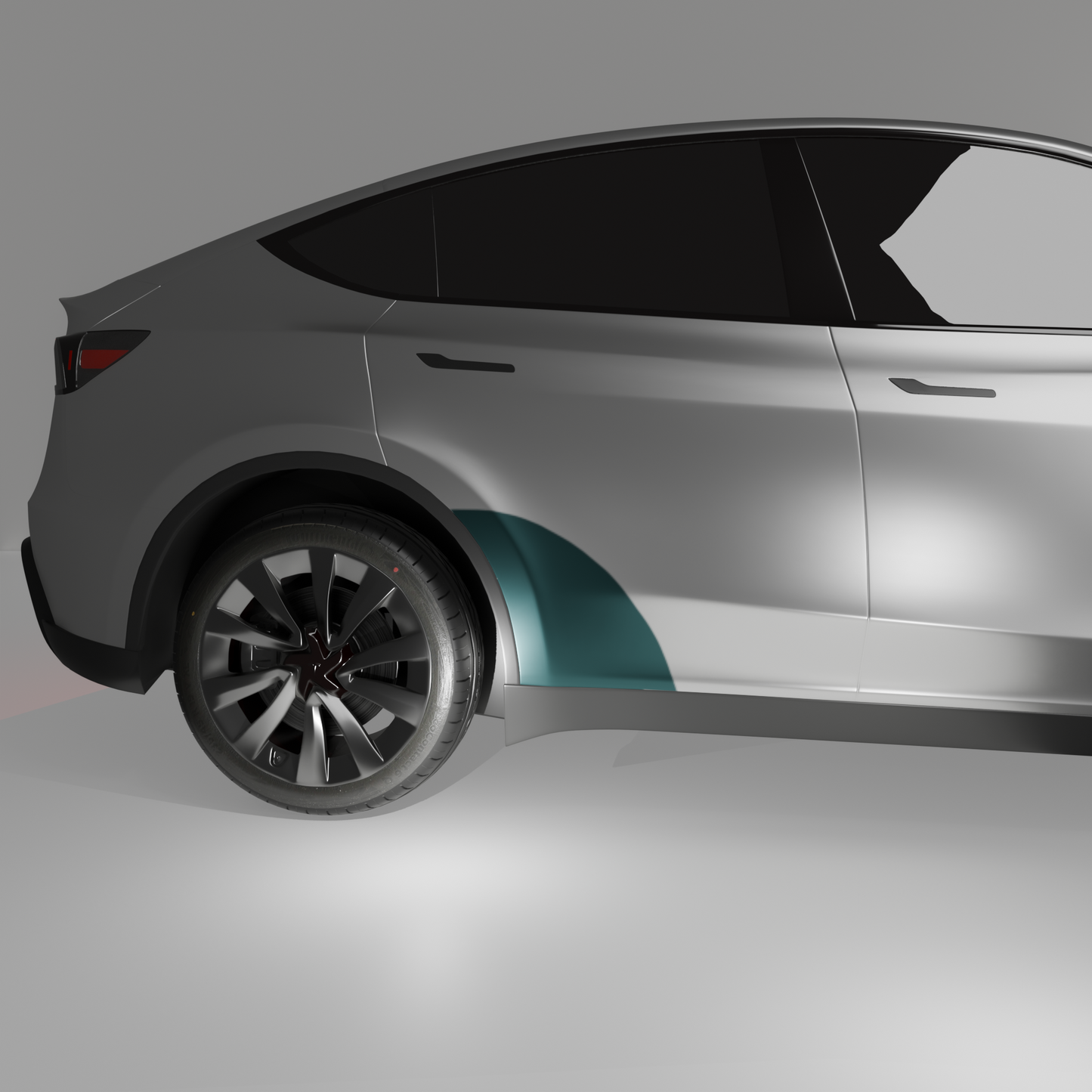 Model Y "Juniper" Sidekit small – Lakbeschermingsfolie PPF voor de achterdeur