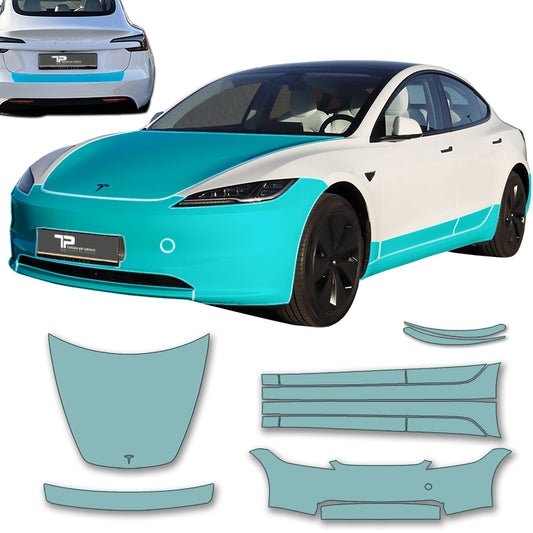 Model 3 “Highland” Ultimate Kit – Grote PPF-kit voor alle blootgestelde delen