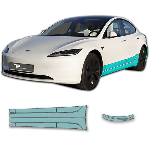 Model 3 “Highland” Sidekit large – Lakbeschermingsfilm PPF voor de Sideskirts