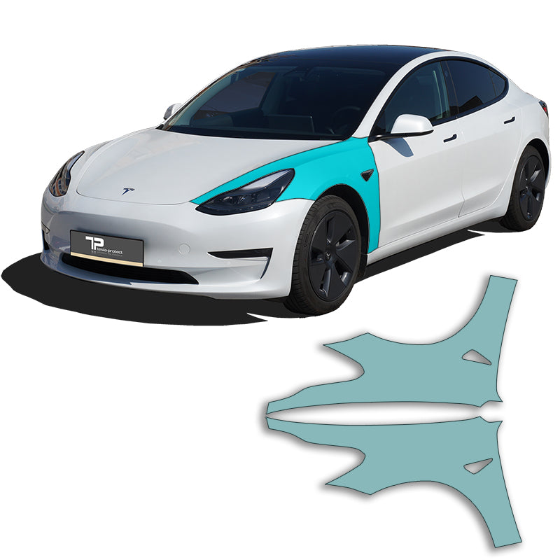 Model 3 lakbeschermingsfolie PPF voor de spatborden