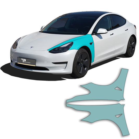 Model 3 lakbeschermingsfolie PPF voor de spatborden