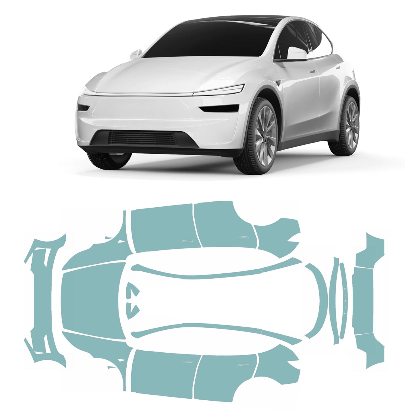 Model Y "Juniper" Premium Complete Lakbeschermingsfolieset PPF