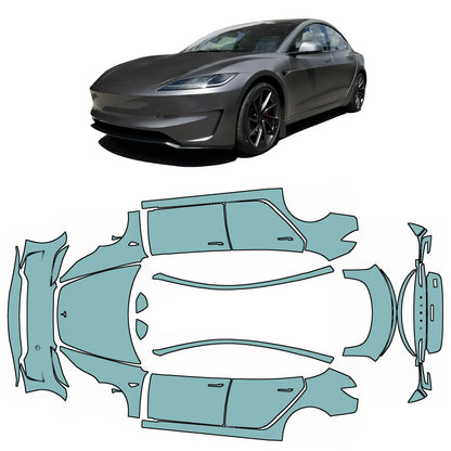 Model 3 "Highland" Performance Complete Lakbeschermingsfilmset PPF