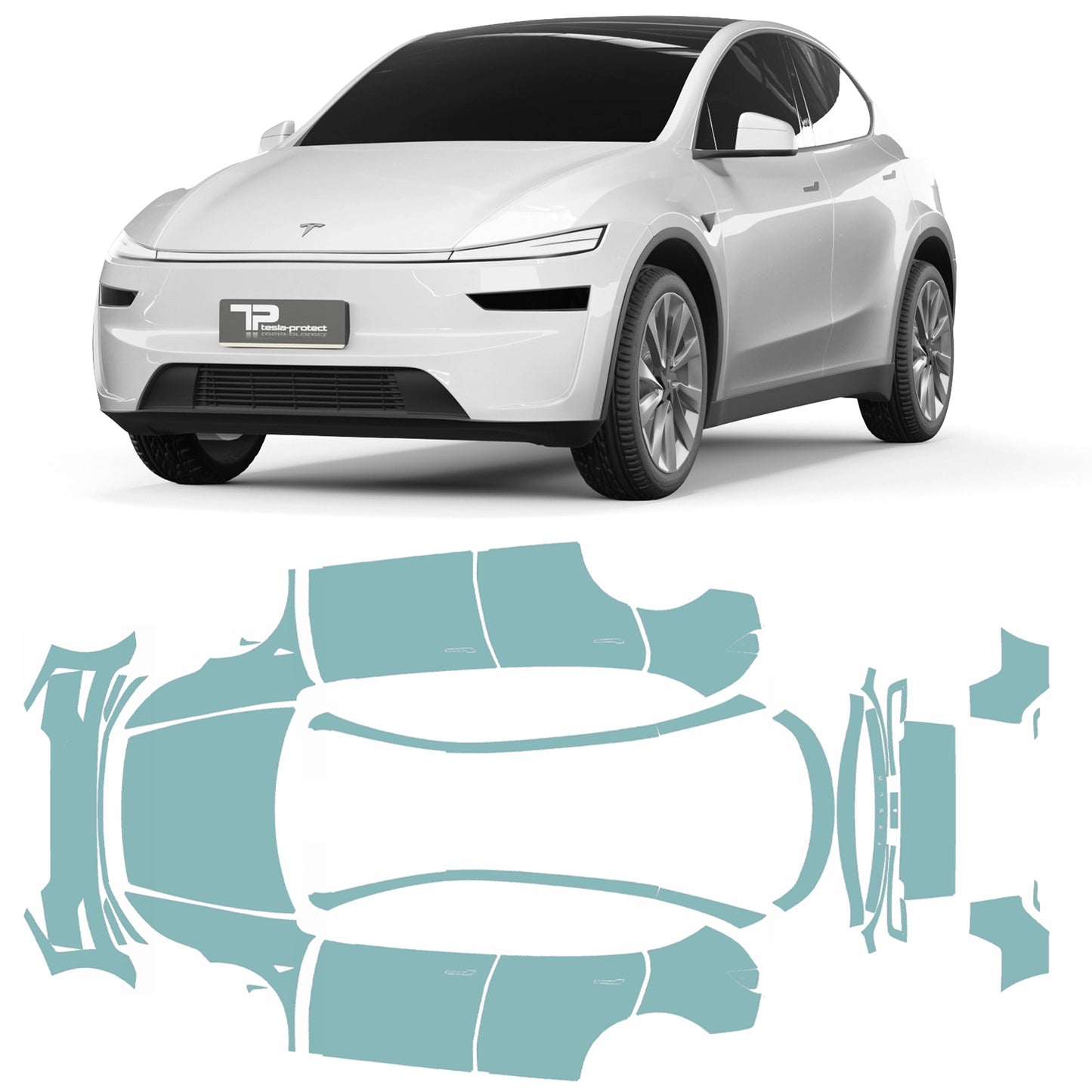 Model Y "Juniper" Complete Lakbeschermingsfolieset PPF