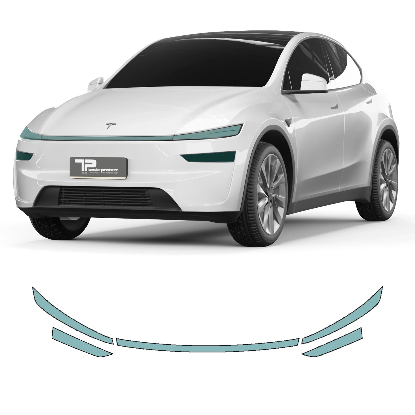 Model Y “Juniper” Beschermfolie PPF voor Lichtbalk en Koplampen