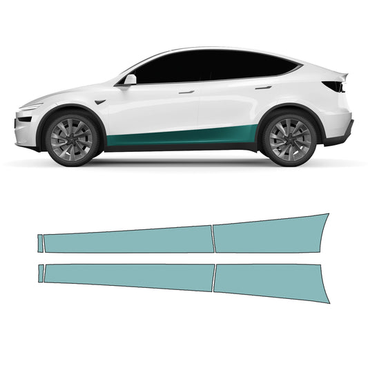 Model Y "Juniper" Sidekit large – Lakbeschermingsfolie PPF voor het onderste deel van de deur