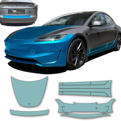 Model 3 "Highland" Performance Ultimate Kit – grote PPF lakbeschermfolie-set voor alle blootgestelde onderdelen