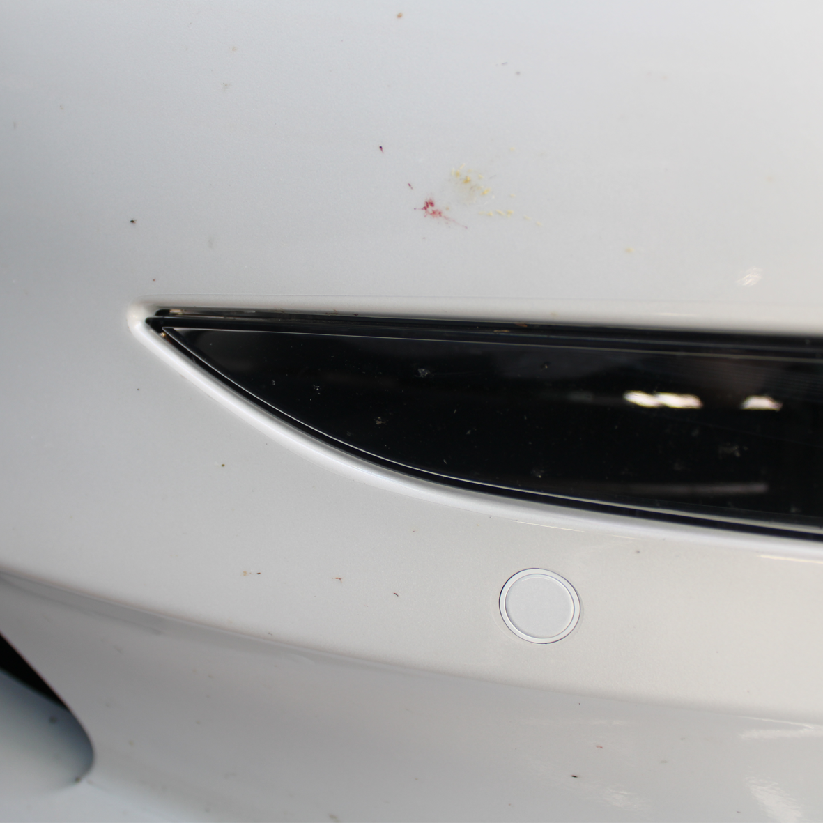 Folierung der Stoßstange des Tesla Model 3 mit Steinschlagschutzfolie